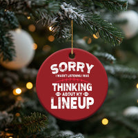 Funny Fantasy Football Player Christmas Ornament Commissioner Draft Party - Wonder Print Shop