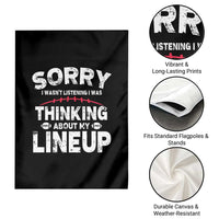 Funny Fantasy Football Player Garden Flag Commissioner Draft Party - Wonder Print Shop