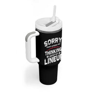 Funny Fantasy Football Player Tumbler With Handle Commissioner Draft Party - Wonder Print Shop