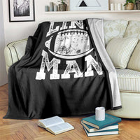 Football Linemen Throw Blanket Vintage Offensive Lineman - Wonder Print Shop