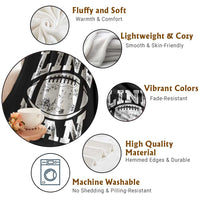 Football Linemen Throw Blanket Vintage Offensive Lineman - Wonder Print Shop