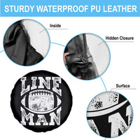 Football Linemen Spare Tire Cover Vintage Offensive Lineman - Wonder Print Shop