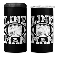 Football Linemen 4 in 1 Can Cooler Tumbler Vintage Offensive Lineman - Wonder Print Shop