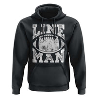 Football Linemen Hoodie Vintage Offensive Lineman - Wonder Print Shop