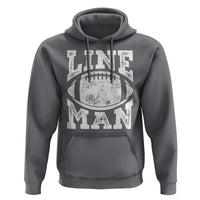 Football Linemen Hoodie Vintage Offensive Lineman - Wonder Print Shop