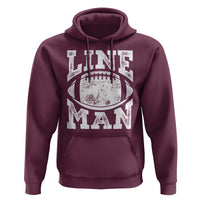 Football Linemen Hoodie Vintage Offensive Lineman - Wonder Print Shop