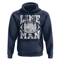Football Linemen Hoodie Vintage Offensive Lineman - Wonder Print Shop