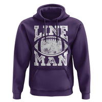Football Linemen Hoodie Vintage Offensive Lineman - Wonder Print Shop