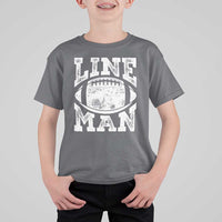 Football Linemen T Shirt For Kid Vintage Offensive Lineman - Wonder Print Shop
