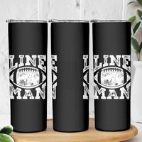 Football Linemen Skinny Tumbler Vintage Offensive Lineman - Wonder Print Shop