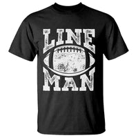 Football Linemen T Shirt Vintage Offensive Lineman - Wonder Print Shop