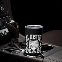 Football Linemen Tumbler Cup Vintage Offensive Lineman - Wonder Print Shop
