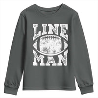 Football Linemen Youth Sweatshirt Vintage Offensive Lineman - Wonder Print Shop