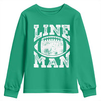 Football Linemen Youth Sweatshirt Vintage Offensive Lineman - Wonder Print Shop