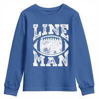 Football Linemen Youth Sweatshirt Vintage Offensive Lineman - Wonder Print Shop