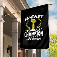 Fantasy Football Legend Garden Flag Suck It Loser Funny Champ Champion Draft - Wonder Print Shop