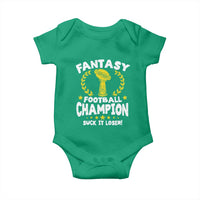 Fantasy Football Legend Baby Onesie Suck It Loser Funny Champ Champion Draft - Wonder Print Shop