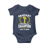 Fantasy Football Legend Baby Onesie Suck It Loser Funny Champ Champion Draft - Wonder Print Shop