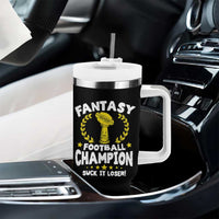 Fantasy Football Legend Tumbler With Handle Suck It Loser Funny Champ Champion Draft - Wonder Print Shop