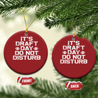Funny Fantasy Football Christmas Ornament It's Draft Day Do Not Disturb - Wonder Print Shop