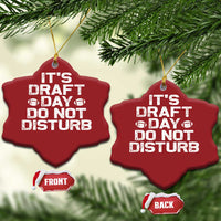Funny Fantasy Football Christmas Ornament It's Draft Day Do Not Disturb - Wonder Print Shop