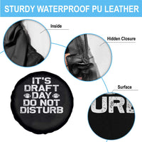 Funny Fantasy Football Spare Tire Cover It's Draft Day Do Not Disturb - Wonder Print Shop