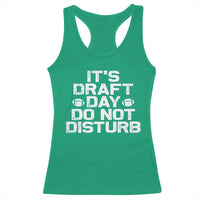 Funny Fantasy Football Racerback Tank Top It's Draft Day Do Not Disturb - Wonder Print Shop