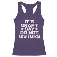 Funny Fantasy Football Racerback Tank Top It's Draft Day Do Not Disturb - Wonder Print Shop