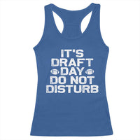 Funny Fantasy Football Racerback Tank Top It's Draft Day Do Not Disturb - Wonder Print Shop
