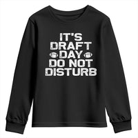 Funny Fantasy Football Youth Sweatshirt It's Draft Day Do Not Disturb - Wonder Print Shop