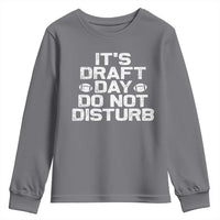Funny Fantasy Football Youth Sweatshirt It's Draft Day Do Not Disturb - Wonder Print Shop