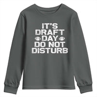 Funny Fantasy Football Youth Sweatshirt It's Draft Day Do Not Disturb - Wonder Print Shop