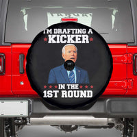 Funny Fantasy Football Spare Tire Cover Joe Biden Confused Drafting Kicker Draft Party - Wonder Print Shop