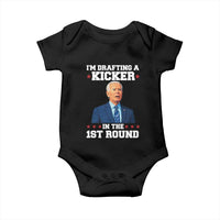 Funny Fantasy Football Baby Onesie Joe Biden Confused Drafting Kicker Draft Party - Wonder Print Shop