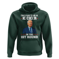 Funny Fantasy Football Hoodie Joe Biden Confused Drafting Kicker Draft Party - Wonder Print Shop