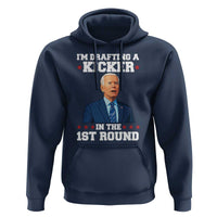 Funny Fantasy Football Hoodie Joe Biden Confused Drafting Kicker Draft Party - Wonder Print Shop