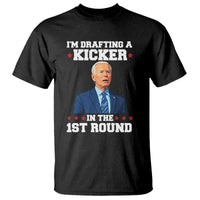 Funny Fantasy Football T Shirt Joe Biden Confused Drafting Kicker Draft Party - Wonder Print Shop