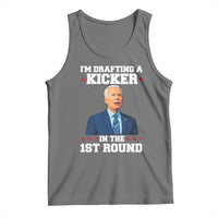 Funny Fantasy Football Tank Top Joe Biden Confused Drafting Kicker Draft Party - Wonder Print Shop