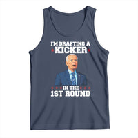 Funny Fantasy Football Tank Top Joe Biden Confused Drafting Kicker Draft Party - Wonder Print Shop