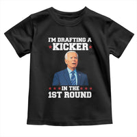 Funny Fantasy Football Toddler T Shirt Joe Biden Confused Drafting Kicker Draft Party - Wonder Print Shop