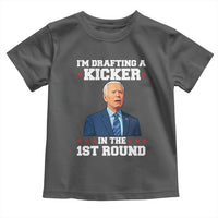 Funny Fantasy Football Toddler T Shirt Joe Biden Confused Drafting Kicker Draft Party - Wonder Print Shop