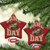 Game Day Football Christmas Ornament Funny Sunday Retro Camo Camouflage - Wonder Print Shop