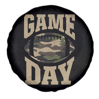 Game Day Football Spare Tire Cover Funny Sunday Retro Camo Camouflage - Wonder Print Shop