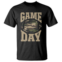 Game Day Football T Shirt Funny Sunday Retro Camo Camouflage - Wonder Print Shop