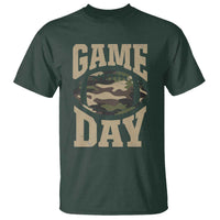 Game Day Football T Shirt Funny Sunday Retro Camo Camouflage - Wonder Print Shop