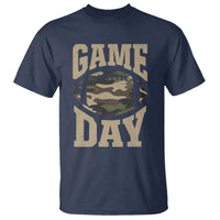 Game Day Football T Shirt Funny Sunday Retro Camo Camouflage - Wonder Print Shop