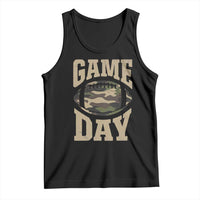 Game Day Football Tank Top Funny Sunday Retro Camo Camouflage - Wonder Print Shop