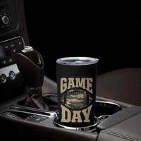 Game Day Football Tumbler Cup Funny Sunday Retro Camo Camouflage - Wonder Print Shop