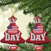 Game Day Football Christmas Ornament Funny Sunday Retro Patriotic American Flag - Wonder Print Shop