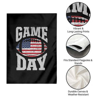Game Day Football Garden Flag Funny Sunday Retro Patriotic American Flag - Wonder Print Shop
